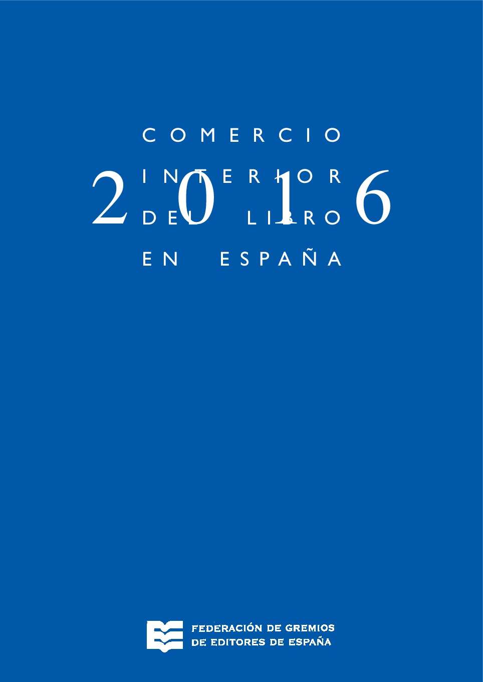 Comercio interior del libro en España 2016