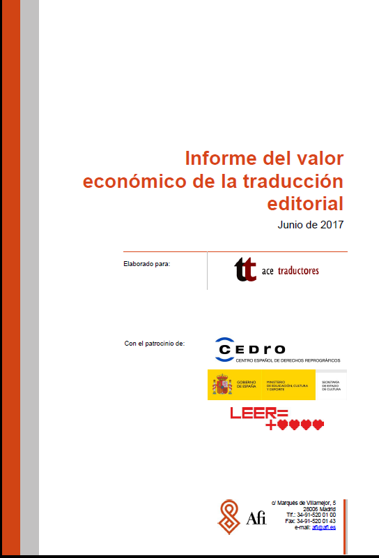 Informe sobre el valor económico de la traducción editorial