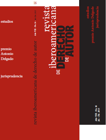 Revista Iberoamericana de Derecho de Autor 16