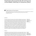 Lectura, biblioteca e inclusión social. Importancia de la promoción de la lectura en comunidades ribereñas en Amazonas, Brasil