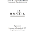 Reglamento del Programa de Apoyo a la Traducción y Publicación de Autores Brasileños en el Extranjero